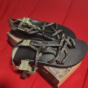 Chaco Black and Olive Women's Sandals